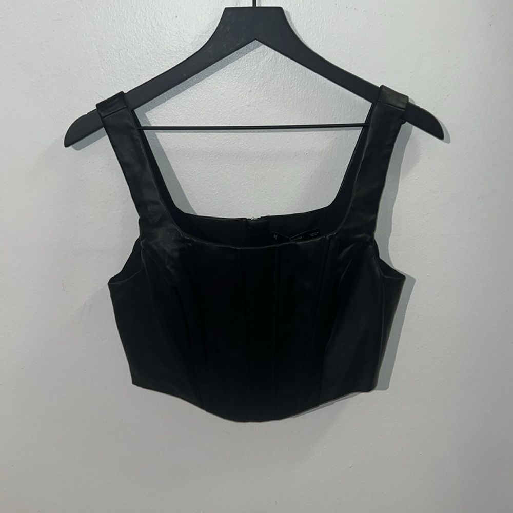 Mango | Women's Corset style top | Black | Medium | NWT - Picture 10 of 12